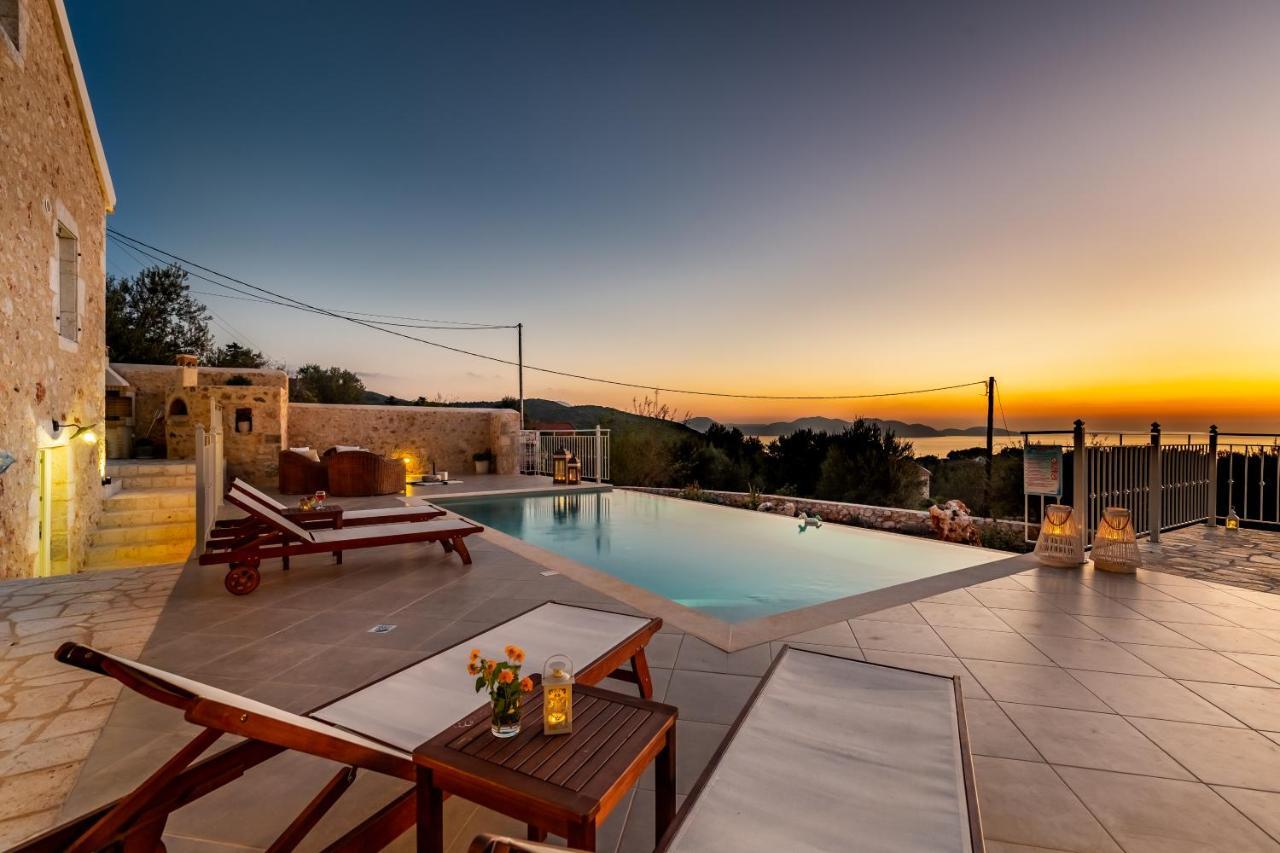 Fiscardo Luxury Stone Villa Alex ,With Sunset View! Fiskardo Exterior photo